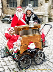 Posing with Santa